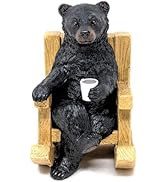 Charming Bear in Rocking Chair Figurine- Rustic Cabin/Lodge Décor Accent-Home, Kitchen, Office, S...