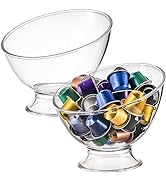 Frcctre 2 Pack Coffee Pod Holder, Plastic K Cup Holder Coffee Capsule Storage Organizer, Round Se...