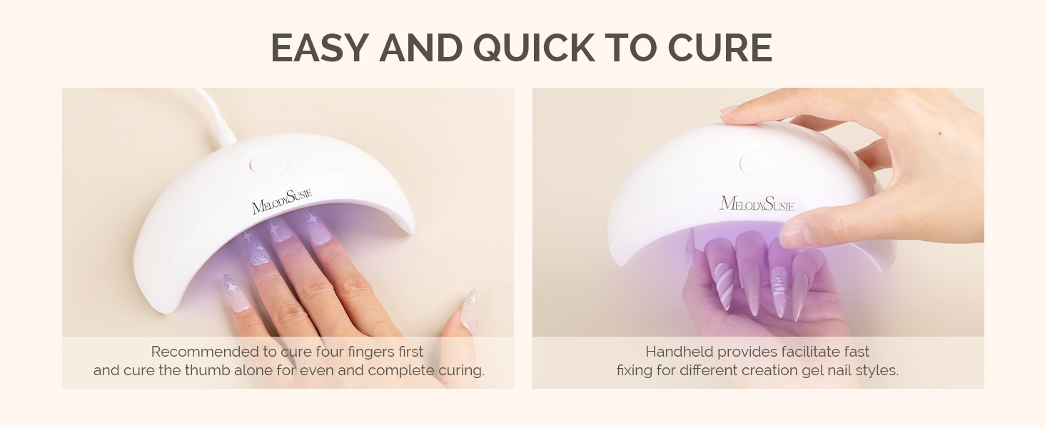 6W UV LED NAIL LAMP for Semi Cured Nail Strips