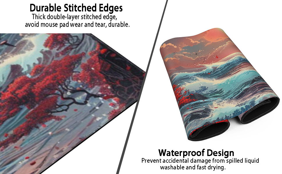 Oversized 3XL Extended Large Gaming Mouse Pad 48x24 Inch, Waterproof Desk Pad