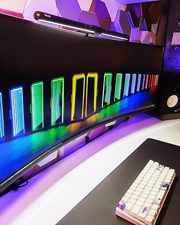curved monitor light