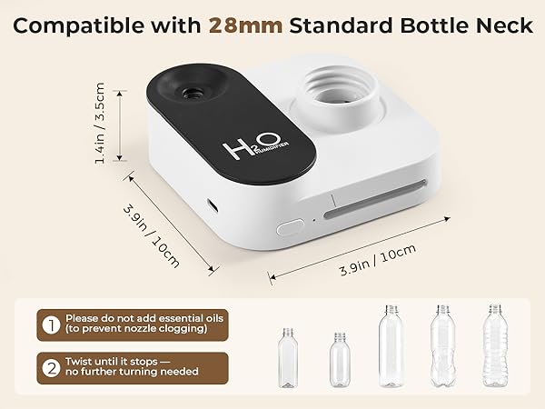 Compatible with 28mm standard bottle neck