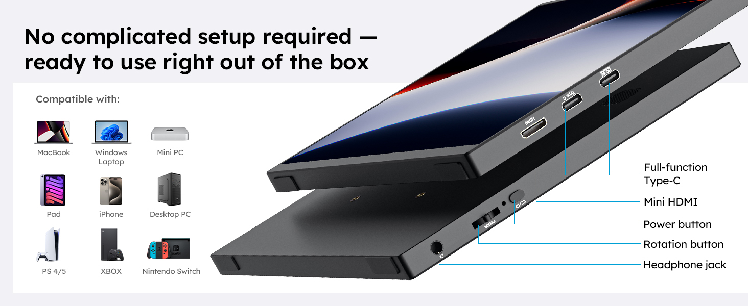 Portable Monitor for Laptop