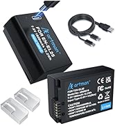 Artman EN-EL25 EN-EL25A Battery 1600mAh 2-Pack with USB-C Fast Charging Cable Compatible with Nik...