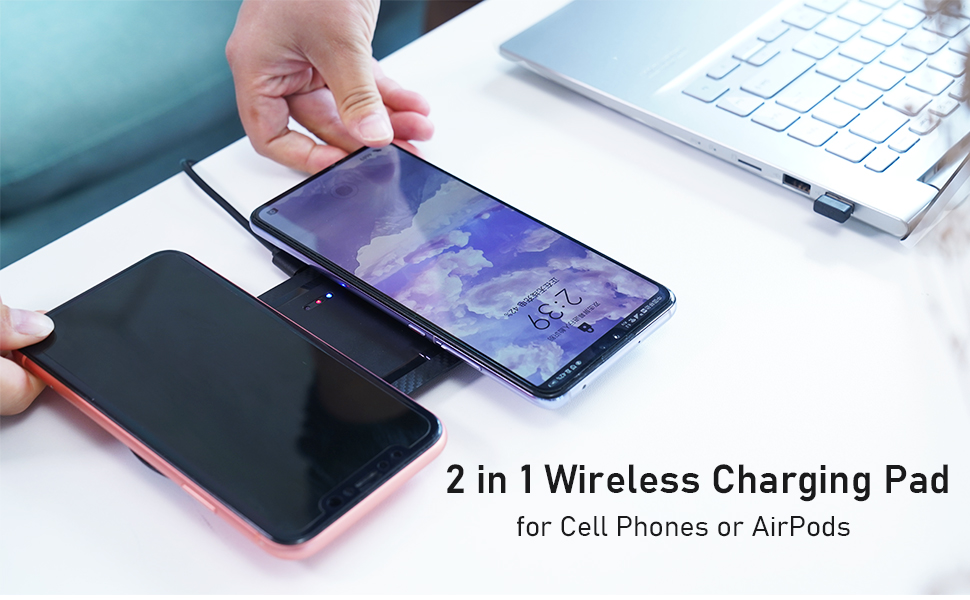 2 in 1 charging pad