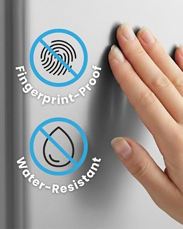 Fingerprint-proof water-resistant surface
