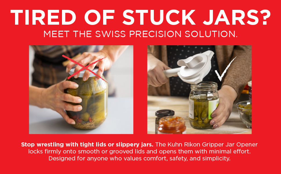 Tired of stuck jars, meet the swiss precision solution