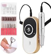Electric Nail Drill Machine Rechargeable Portable Nail File Electric DIY Nail Drill Kit 45000RPM ...