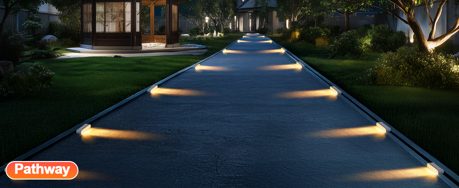 solar pathway lights outdoor waterproof