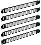 Tecmojo 1U Blank Panel, Metal Rack Blank Panel, Universal Rack Mount Plate for 19in Server Networ...