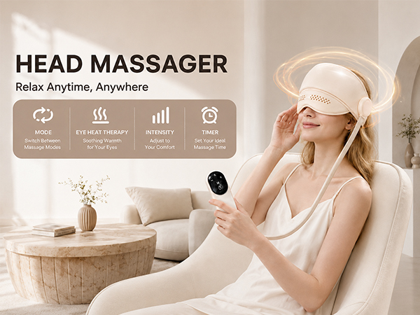 Glam Lady Electric Head Massager for Headaches