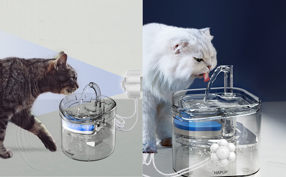 HAPUP Cat Fountain Sensor Motion