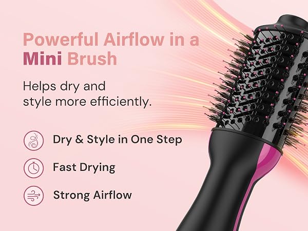 travel hair dryer brush