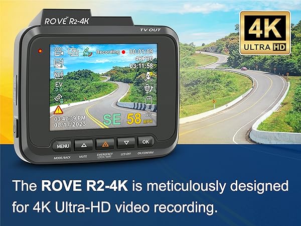 uhd dash cam, dash cam front and rear