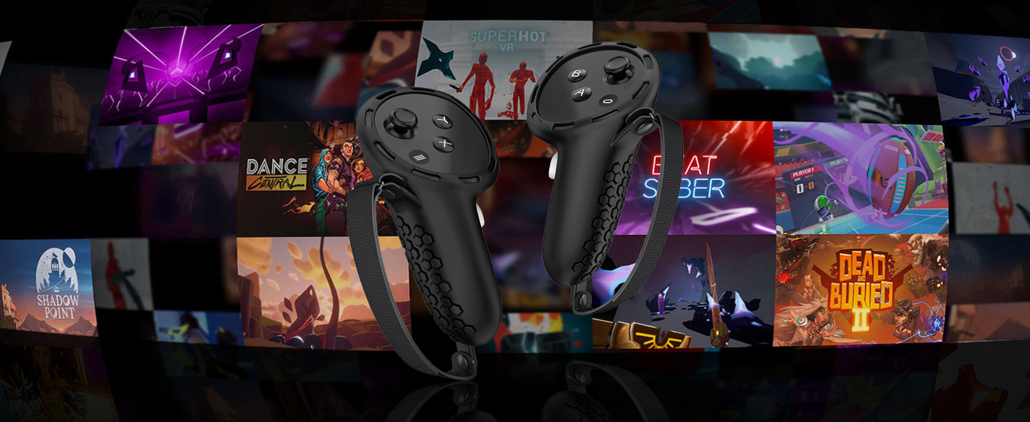 AMZDM Controller Grips for Oculus Meta Quest 3 Touch Plus Controllers Grip Cover