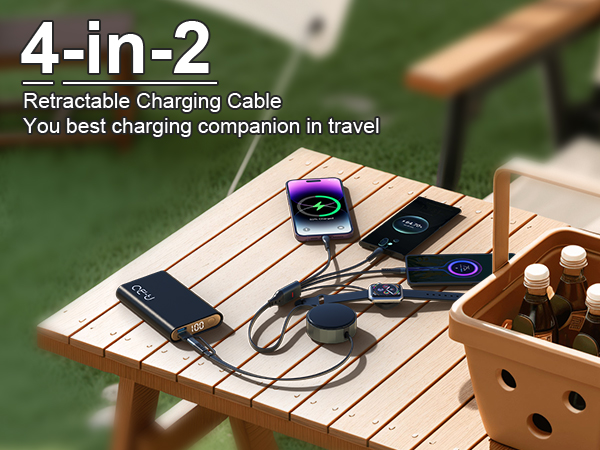 3-in-1 usb-c, iphone &amp; apple watch lightning charging cable