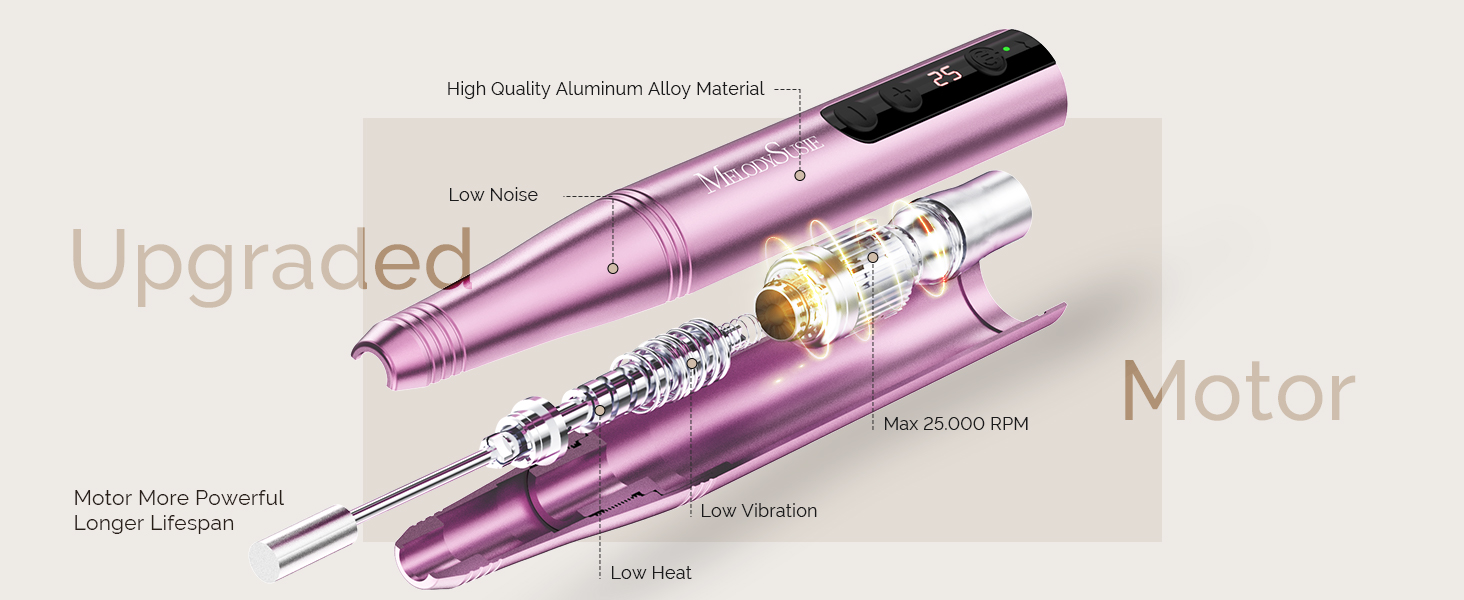 MelodySusie Cordless Electric Nail Drill