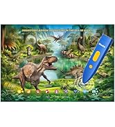 Interactive Dinosaur Toys Learning Poster, Dinosaur Talking Poster, Bilingual Dinosaur Talking Ed...