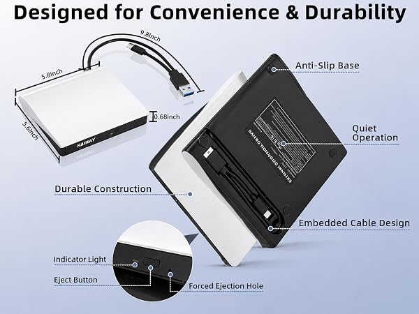 external cd dvd drive for laptop
