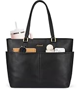 LOVEVOOK Laptop Tote Bag for Women, 15.6 inch Laptop Work Bags for Teacher/Nurse Large Computer B...