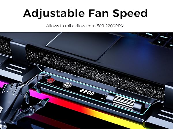 Gaming Laptop Cooling Stand rgb laptop fan cooling pad heat dissipation laptop stand with fan deck