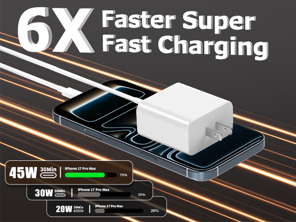 iPhone 17 16 Pro Max Charger Fast Charging