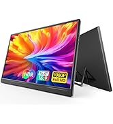 WGK Portable Monitor Laptop Screen Extender: 15.6 inch 1080P Travel External Monitor USB-C HDMI U...