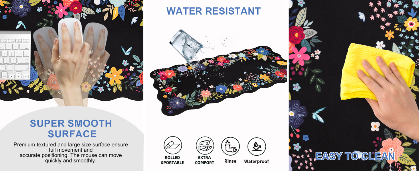 desk mat for keyboard and mouse