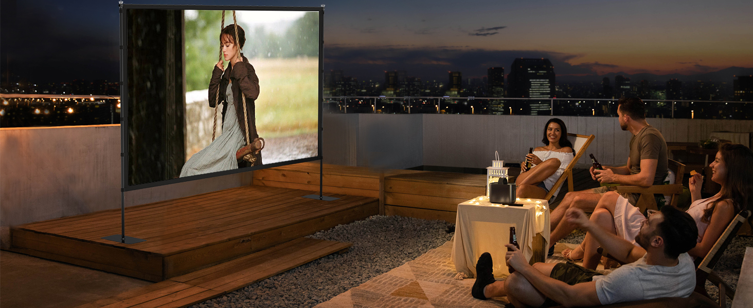 Projector Screen with Stand2-1