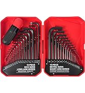 LOZAGU 35-Piece Allen Wrench Sets Metric and Standard Hex Key Set, Allen Key Set, MM(0.7mm-10mm) ...