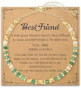AGOT Friendship Bracelet Gifts for Women: Healing Natural Crystal Bracelets with Positive Affirma...