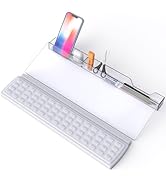 Laokiiy Keyboard Riser,Computer Keyboard Stand Acrylic Tilted Keyboard Holder for Easy Ergonomic ...