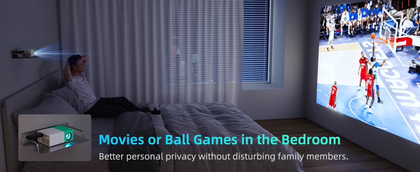 wepvo mini projector portable