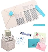 BAOFALI 3-in-1 Punch Board for Envelopes Gift Boxes Bows with Indentation Pen for Creating Custom...