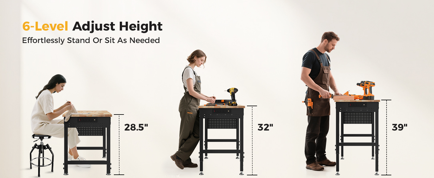 adjustable workbench