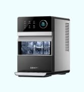 EUHOMY 2'' Clear Ice Cube Maker Countertop with APP, 2 Square Ice Ready in 27 Mins for Whiskey, S...