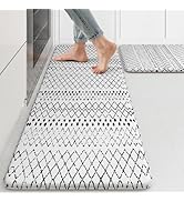 KIMODE Kitchen Mats 2PCS,Cushioned Anti Fatigue Kitchen Rugs and Mats,Non Skid Waterproof Kitchen...