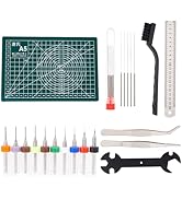 OLYCRAFT 3D Printer Cleaning Tool Sets with 10Pcs Drill Bits and 10Pcs 5 Sizes Nozzle Cleaning Ne...