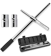TONDA Extended Lug Wrench, 4 Way Tire Iron for Car, Lug Nut Removal Tool with Storage Case, 1/2 D...
