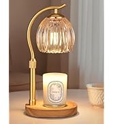Hong-in Candle Warmer Lamp - with Timer &amp; Dimmer, Modern Home Decor House Warming Gifts, Cozy Bir...