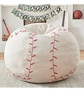 Sports Baseball Bean Bag Chair - Giant Bean Bag Chairs for Adults and Kids - Oversized Bean Bag S...