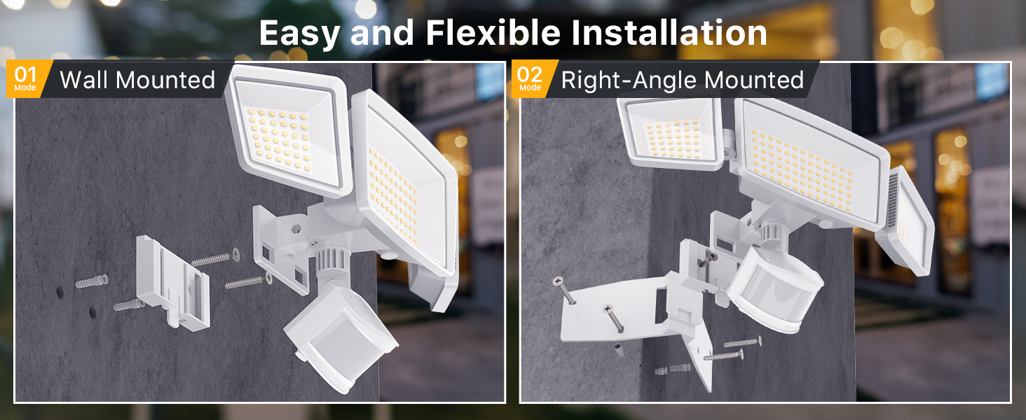 led flood light outdoor motion sensor