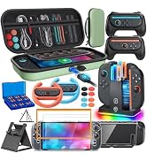 Switch 2 Accessories, [Charge Inside]Case Bundle for Nintendo Switch 2 2025 Console, FYOUNG 23 IN...
