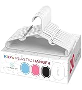 Sharpty Children's Hangers Plastic, Kids Hangers Ideal for Everyday Standard Use, Baby Hangers Ki...