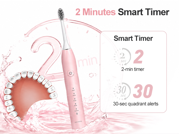 2 minutes smart timer electric toothbrush