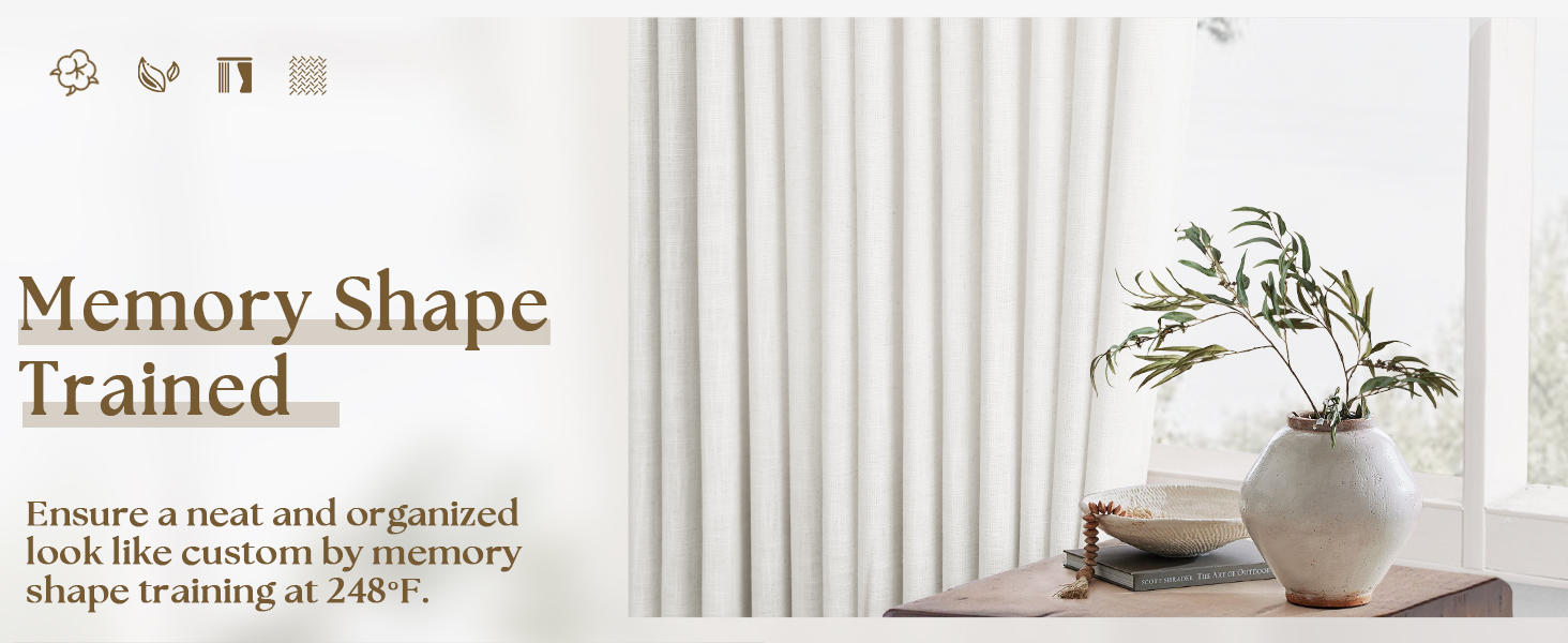 memory shape curtains