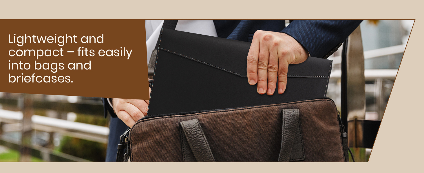 Non-zip padfolio (base model)-Black