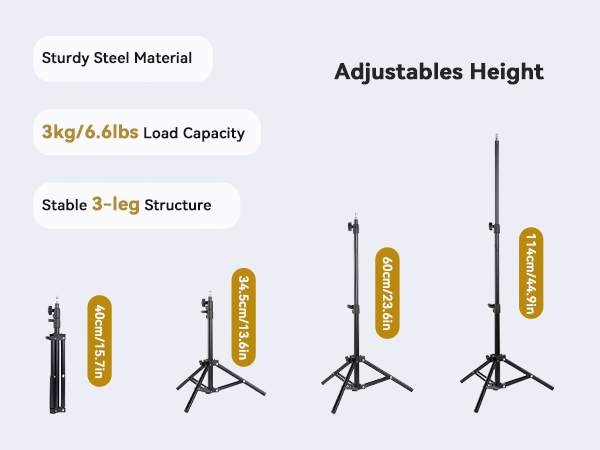 Aluminum Photography Light Stand