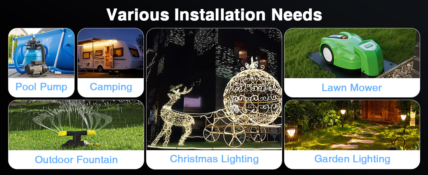 various installation needs