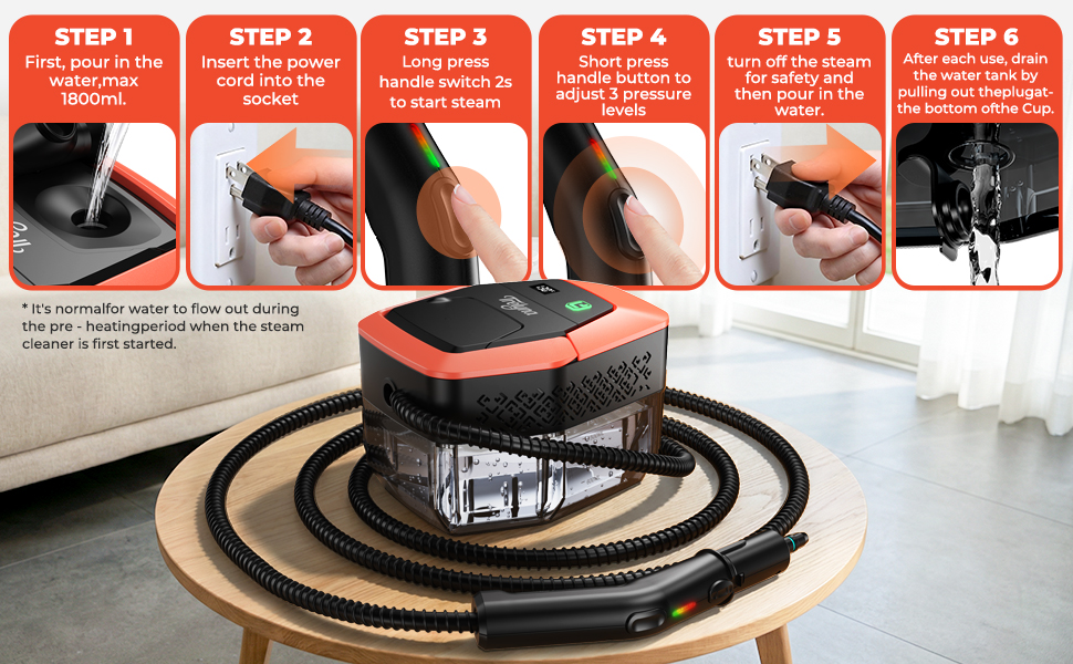 handheld steam cleaner